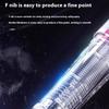 Ergonomic Fountain Pen With 2 Inks Cartridges EF Tip Fountain Pen For Students Beginner Daily Writing Note Taking