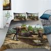 3D Dinosaur World Bedding Bedroom Dinosaur Quilt Cover Pillowcase Bed Sheet/Twin Full Size Bedding Home Decoration