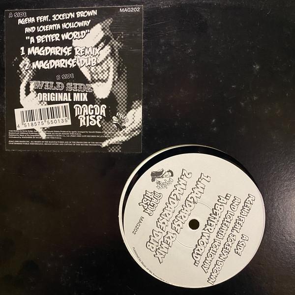 

12inch Record AGEHA FEAT JOCELYN BROWN LOLEATTA A Better World MAG202 Magdarise 2006 Japan Dance Electronica Used