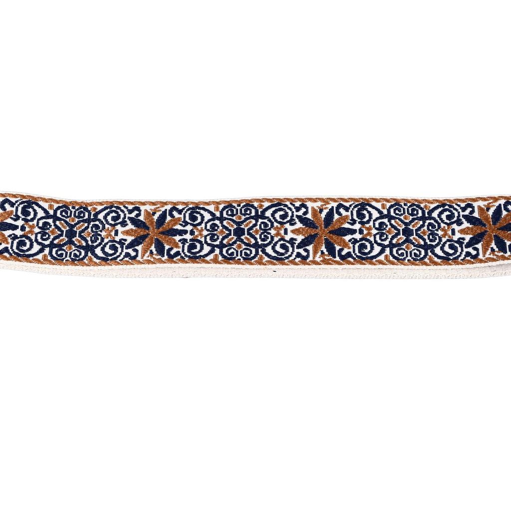 Ukulele Adjustable Nylon Leather Ukulele Shoulder Embroidered Ukulele Strap with Leather Strap Suitable for All Size Ukuleles from Kids To Strap, &