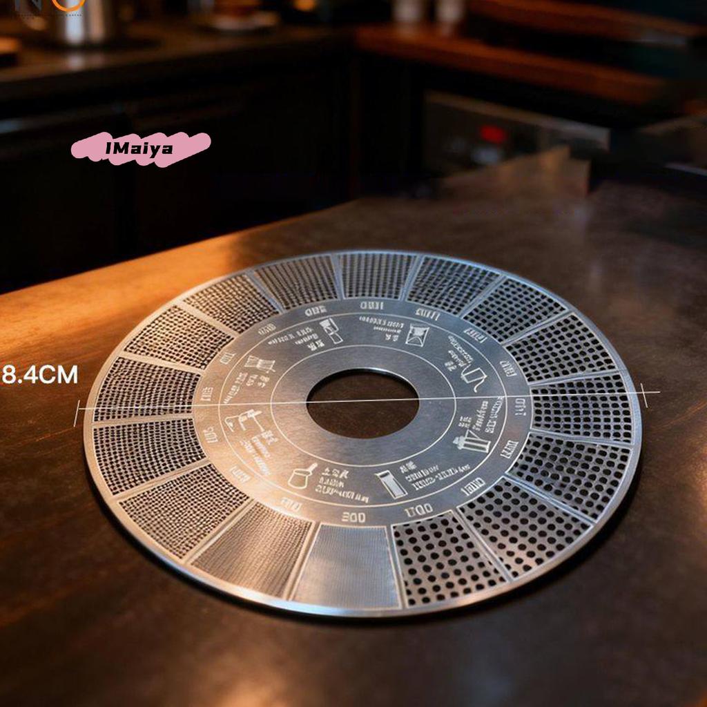 Coffee Powder Grinder Thickness Comparison Card Grinding Reference Scale Accurate Measurement Coffee Accessories