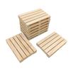 Unfinished Wooden Mini Pallet, Natural Wood Pallet Coaster for Hot and Cold Beverages Coffee, Tabletop Protection