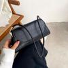 Bag Women's Spring and Summer New Trendy Fashion Crocodile Pattern Underarm Bag Indentation Crescent Shoulder Bag Oblique Span Bag