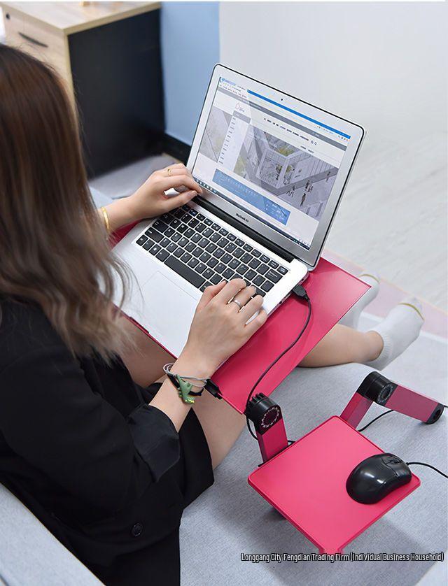 Verstellbarer Faltbarer Laptopständer mit Wärmeableitung für die Verwendung am Bett