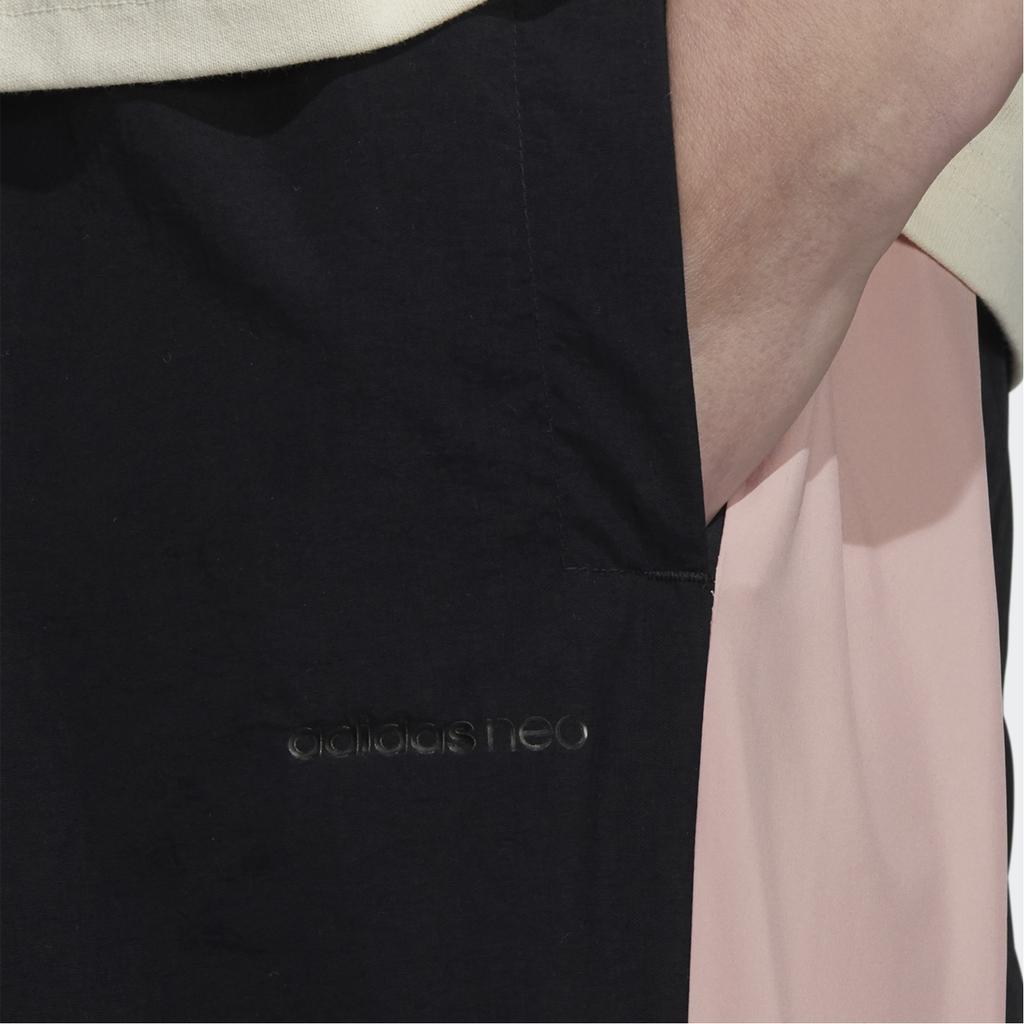 Adidas Neo Side Color Block Vintage Nine-Point Athletic Pants Women Pants Black HE7936