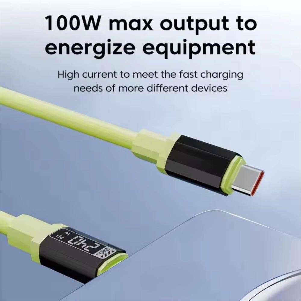 1m/1.5m/2m Type-C To Type-C Cable PD 240W Fast Charging Wire for Xiaomi/OPPO/VIVO Phone Charging