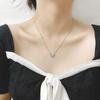 Korean Style Luxury Butterfly Zircon Necklace for Girls – Trendy Clavicle Chain with Niche Design