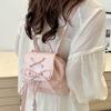 Ballet style bow backpack women's  new handheld small backpack going out shopping travel small schoolbag