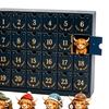 Miniature Animal Hanging Pendants 24 Days of Highland Cow Magic Advent Calendar, Unique Mini Tiered Tray Christmas Decor Figures, Farmhouse