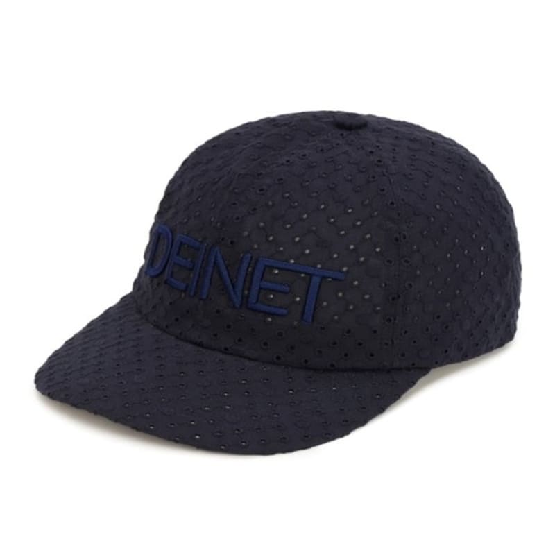 DEINET DEINET PUNCHING LACE LOGO CAP IN NAVY