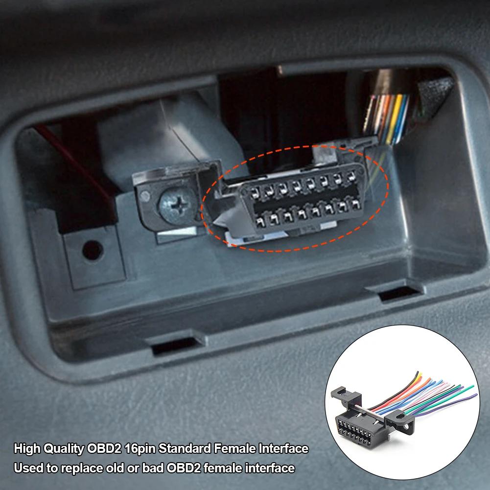 10/30cm DIY 16pin J1962 OBD2 Extension Cable Male Line To Female Automotive Car Diagnostic Auto Tool OBD 2 Connector