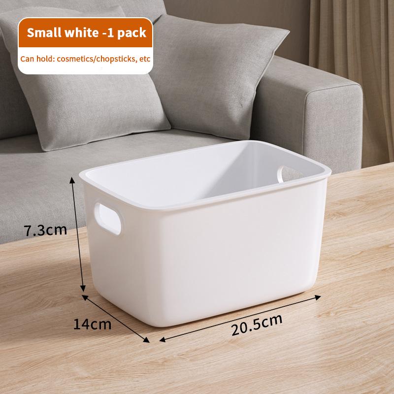 Desktop Storage Box Dormitory Sundries Plastic Cosmetic Storage Box Bathroom Kitchen Sorting Storage Basket Bins