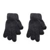 Fashion Warm Dew Two Fingers Writing Student Gloves Padded Thick Cold Gloves