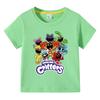 Smiling Critters Children's Clothing Kawaii Cartoon Funny T-Shiirt Boys Short Sleeve Fashion Tops 3-14Years Kids Summer Clothes