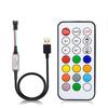 WS2811 WS2812B Led pixel Controller USB/DC 14/17/ 21keys RFWith Remote Controller for WS2811 WS2812B SK6812 LED Strip , DC5-24V