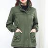 Women's Winter Fashion Solid Color Long-Sleeved Windshield Coat Cardigan