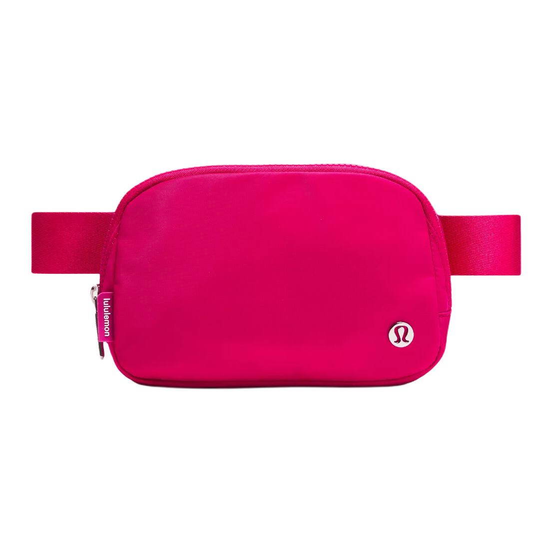 

Lululemon Everywhere 1L Brand Letter Logo Zipper Nylon Waist Bag Unisex waist bag Magenta LU9AX2S-068605 Rose Red