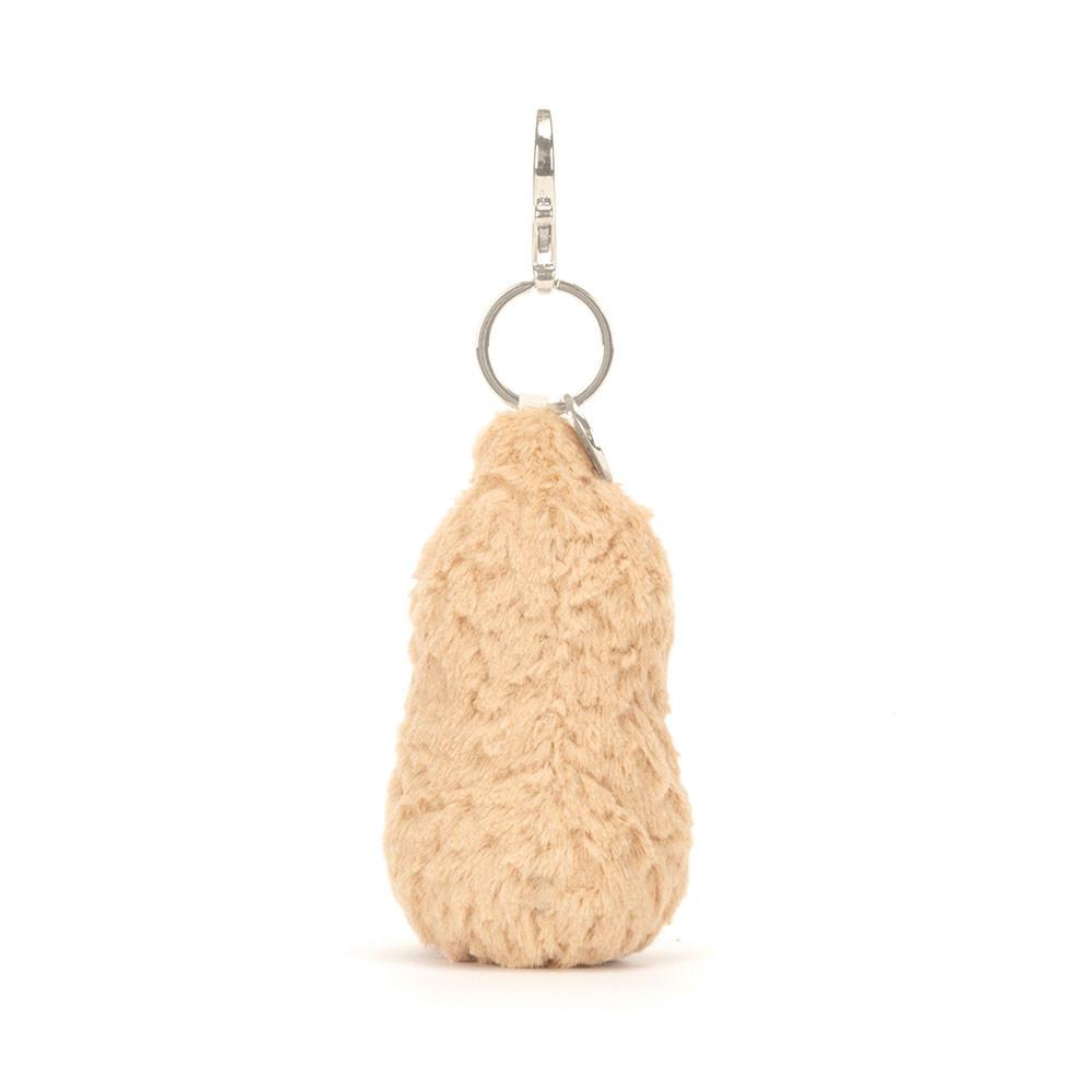 JELLYCAT Fun Food Amuseables Klíčenka na tašku Arašídový přívěsek Arašídová panenka Plyšový přívěsek Sedící výška 12 cm