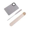 1Set Stainless Steel Dual Heads Makeup Toner Spatula Mixing Stick Foundation Cream Mixing Tool Cosmetic Make Up Tool