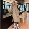 Women's  New Korean Style Long Over-the-knee Hooded Cotton Padded Coat Loose Thickened Warm Winter Puffer Jacket