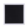 25cm*25cm Message Plastic Letter Board Sign Changeable Letters Numbers Room Decor (White Frame)