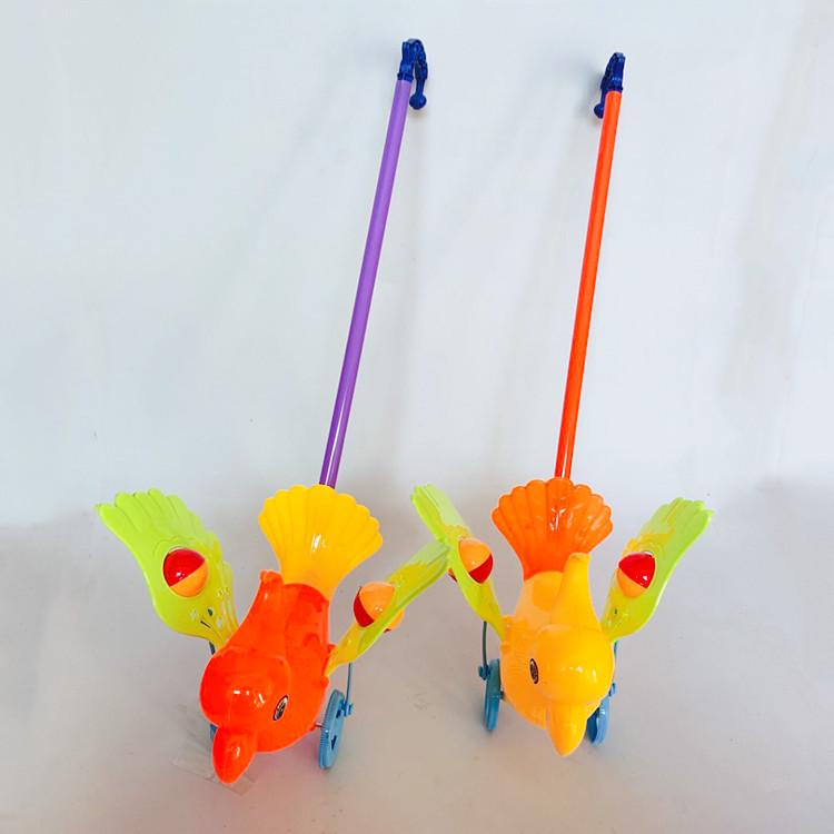 Children's Hand-Push Airplane Walker Toy