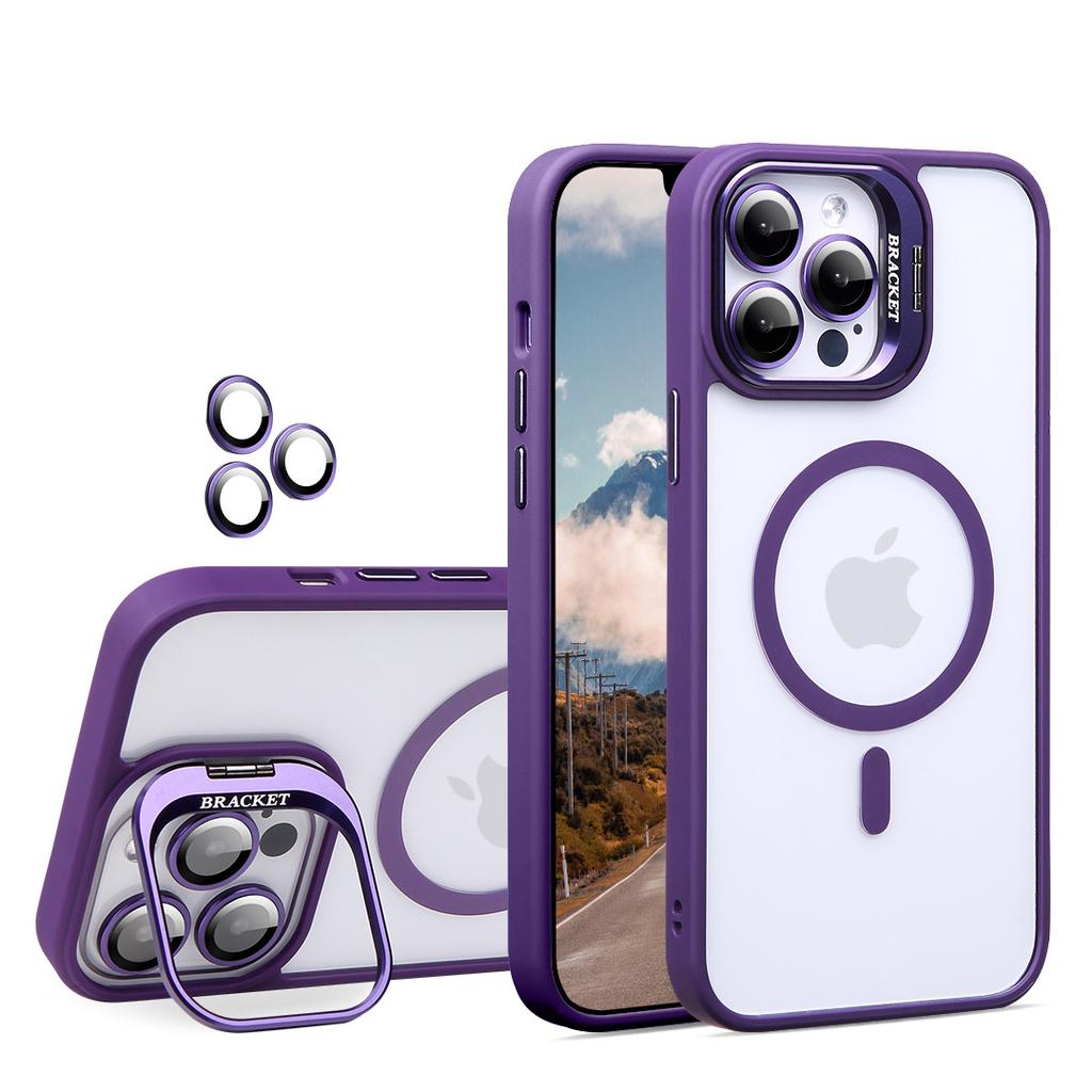 Ochranné pouzdro na objektiv fotoaparátu s držákem Stojan Kryt Pro Magsafe Mag Safe iPhone 16E 16 E 15 Pro Max 14 Plus 13 12 11 16Pro Příslušenství pro ochranu telefonu