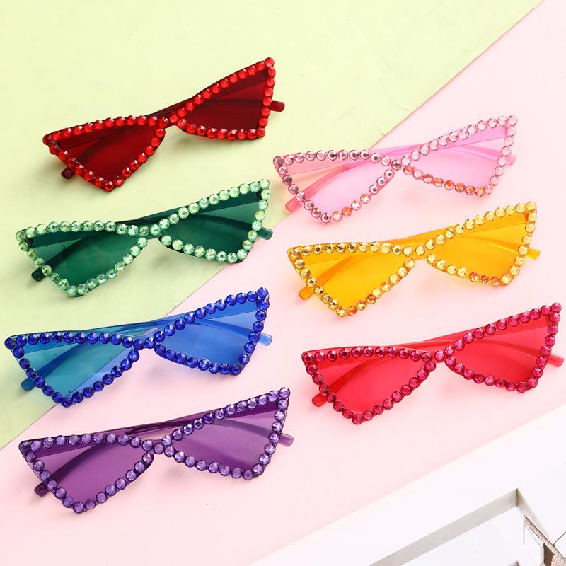 Handmade Triangle Butterfly Sunglasses: Women's Fashion Party Shades