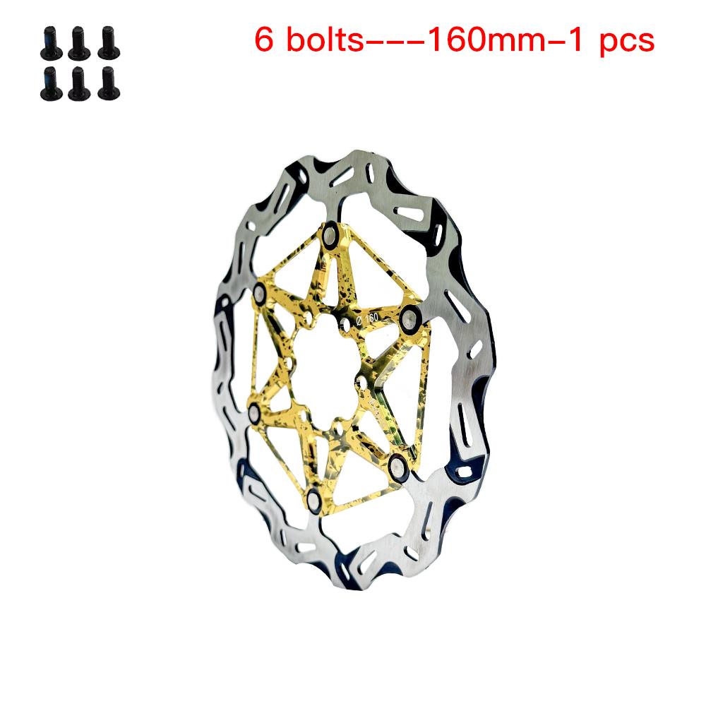 

Bicyle Bike Brake Disc YOD4 6-hole Center Lock 160mm 180mm 203mm / 1.95 mm Bicycle Brake Rotors Road MTB Disc Brakes 160mm 1 pcs