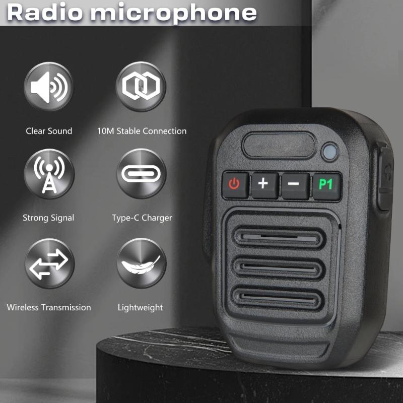Wireless Speaker Microphone Suitable For Two Way Radios With Long Battery Lifes And Clear Sound Emergency Response Team