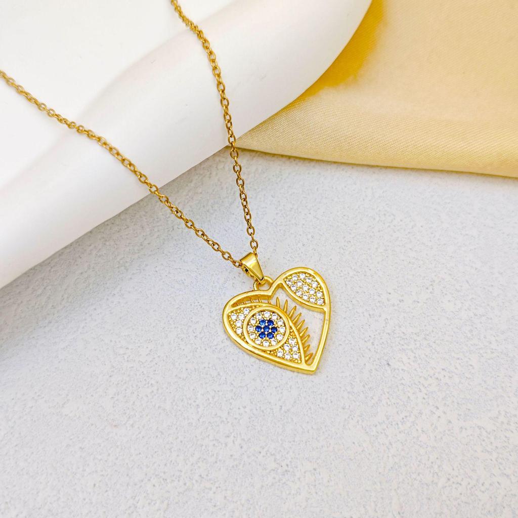 Women's Gold-Plated Copper Necklace: Luxury Fu Lu Pendant Clavicle Chain - Versatile Fashion Accessory