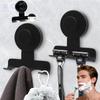 1/2 Pc 304 Stainless Steel Suction Cup Razor Holder, 15.43LB Removable Reusable Shower Wall Hook for Bathroom Use