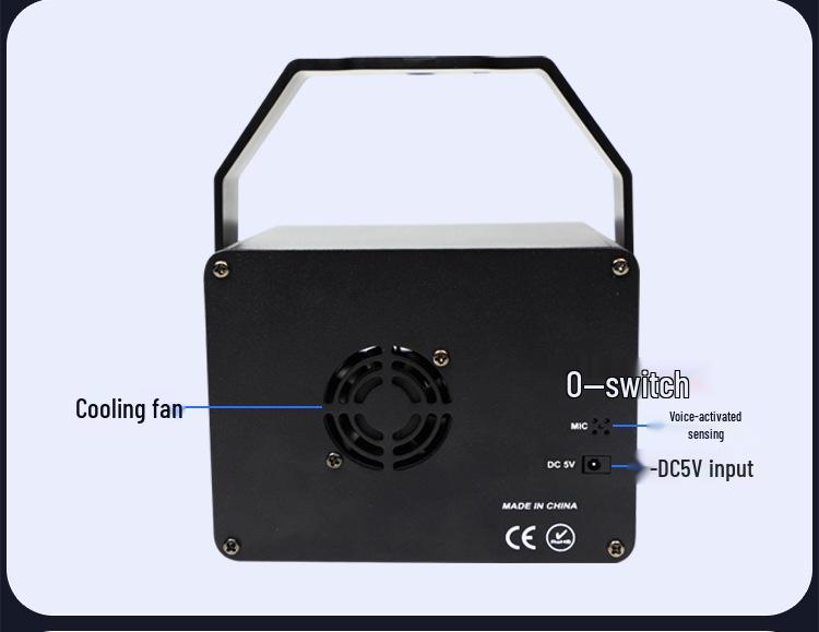 USB Outdoor String Lights: KTV Disco Sound-Controlled Rotating Stage Lights