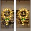 Christmas, Gold, Bells, Easter Eggs, Flower Garlands, Glass Stickers, Restaurant Window Decorations, Background Static Stickers, Party Decorations