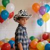 Comfortable Western Cowboy Cap for Boys and Girls with Stud Detail and Breathable Fabric for Daily Wear and Theme Party