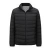 Winter 2025 Men's Stand Collar Casual Down Jacket - 90% White Duck Down, Unisex Style.