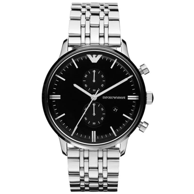 Emporio Armani AR0389 Chronograph Edelstahl Herrenuhr