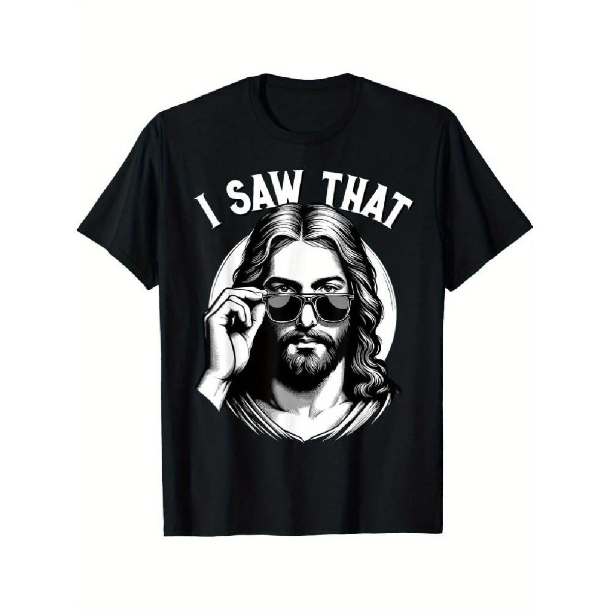 

_Ultra Soft Cotton Jesus, I Saw That Men s T-Shirt - Breathable, Moisture-Wicking Comfort Fit Crew Neck Tee_ S