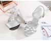 Summer Stiletto Cross-Strap Roman Sandals, 15cm Platform High Heels for Women