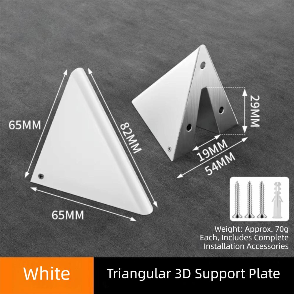 Aluminum Alloy Triangular Bracket Invisible Fasteners Load-Bearing Support Wall Mounted Shelf Floating Shelves Right Angle Fixed