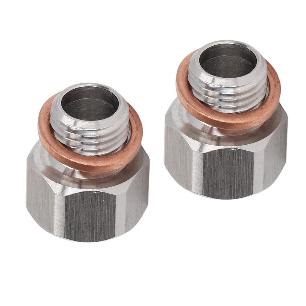 1/8" NPT Adapter Aluminum Alloy Material Leak Proof Seal 1/8" NPT Female To M12x1.25 Male Easy Operation