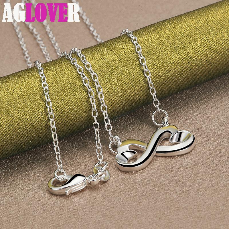 Bijuterii colier cu pandantiv cu inimă dublă din argint 925