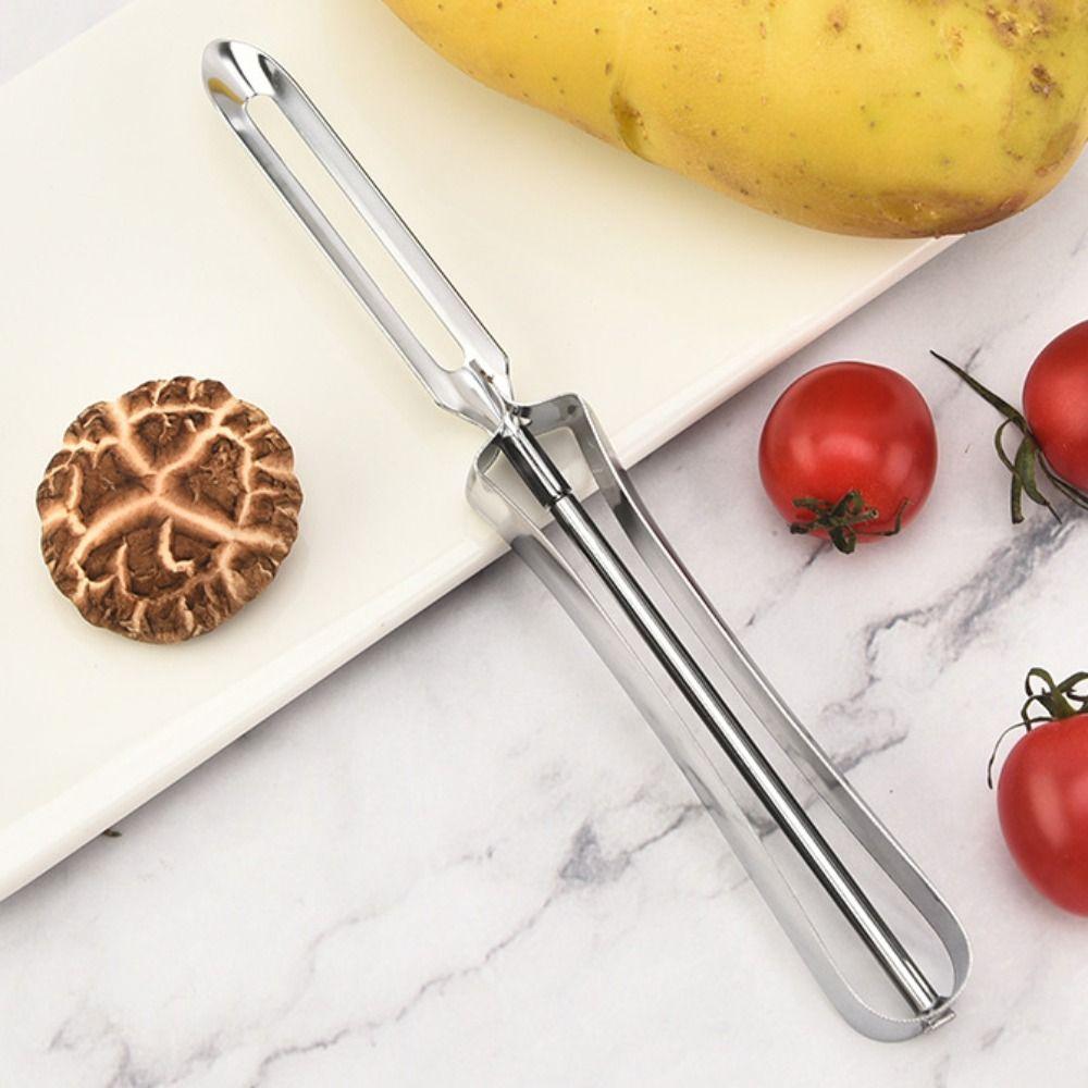 Sharp Fruit Peeler Stainless Steel Vegetable Grater Portable Potato Peeler  Kitchen Paring Tool