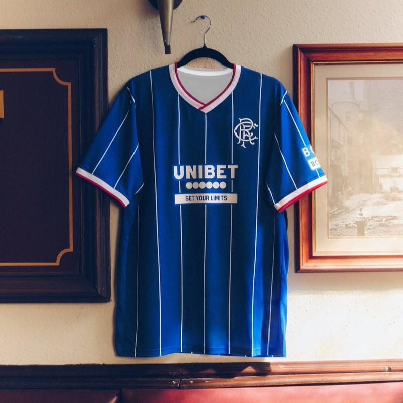 Bound By Blue 26/27 New Football Jersey for The Rangers Fans Adults Kids T-Shirt Family Summer Breathable Casual Sportswear Top