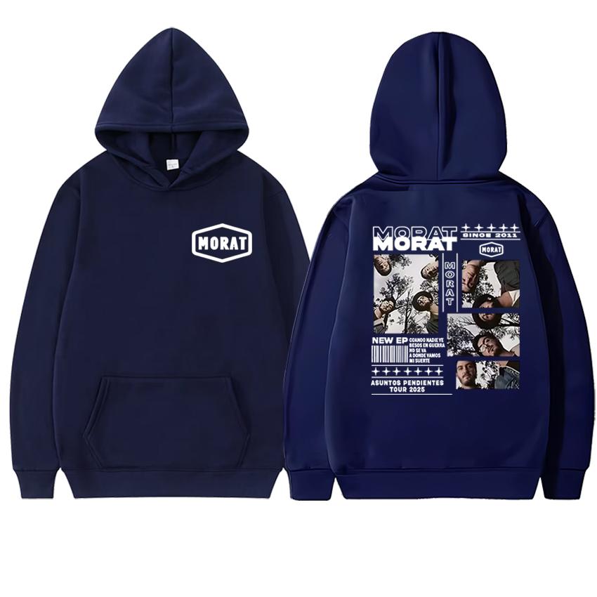 

New in Morat Band world Tour 2025 Graphics printed Hoodies Unisex vintage hip hop streetwear Men women Fleece Casual pullovers 3XL