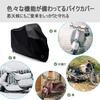 LIHAO Large Motorcycle UV with Storage Scooter Cover Cover, Waterproof, Heat-Resistant, Protection, Breathable, Anti-Theft, Portable, Bag,