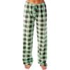 Casual Pants, Elastic Checkered Sleepwear, Loose Drawstring Wide Leg Pants