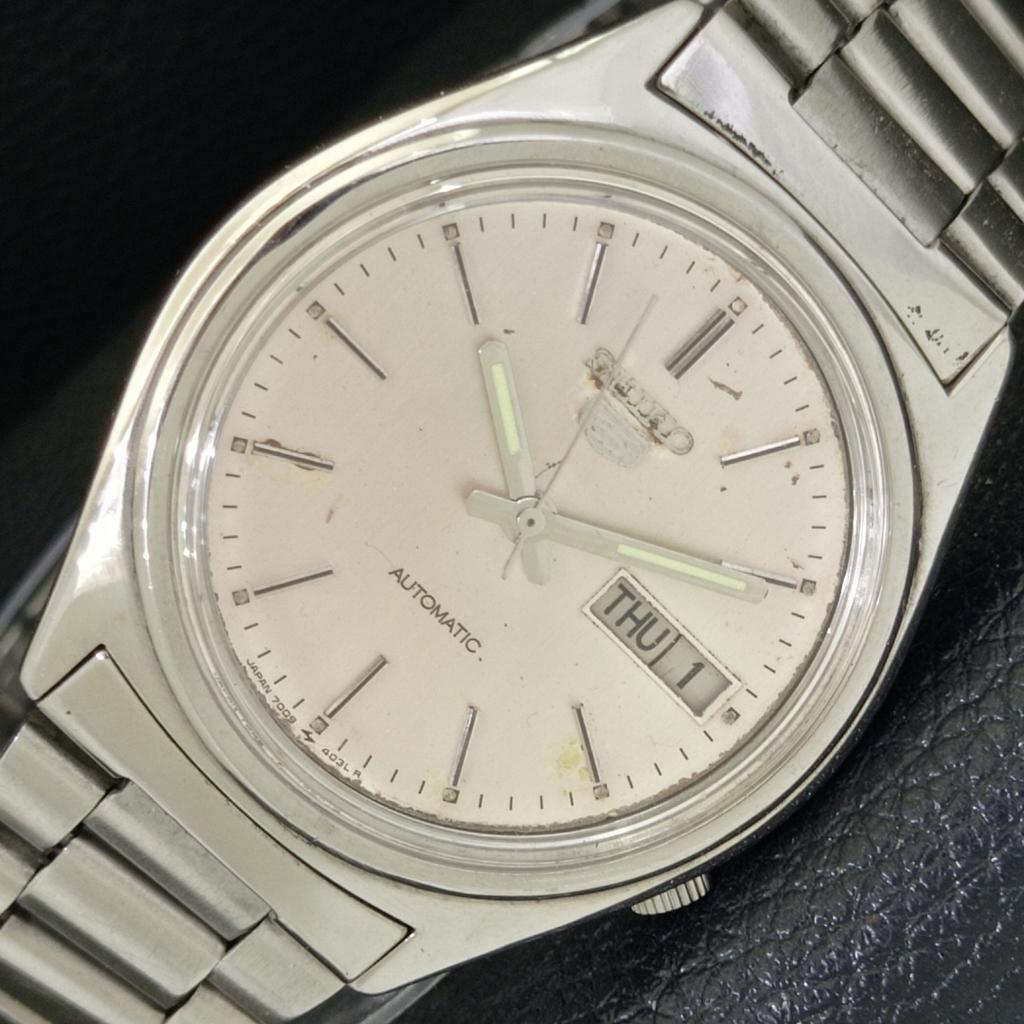 

ОРИГИНАЛЬНЫЕ ВИНТАЖНЫЕ МУЖСКИЕ АВТОМАТИЧЕСКИЕ ЧАСЫ SEIKO 5 7009A ЯПОНИЯ С ОРИГИНАЛЬНЫМ ЦИФЕРБЛАТОМ a500796-5 R154-a500796
