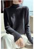 2026 Autumn/Winter Women's Pure Wool Thick Cable Knit Sweater with Half-High Collar and Long Sleeves