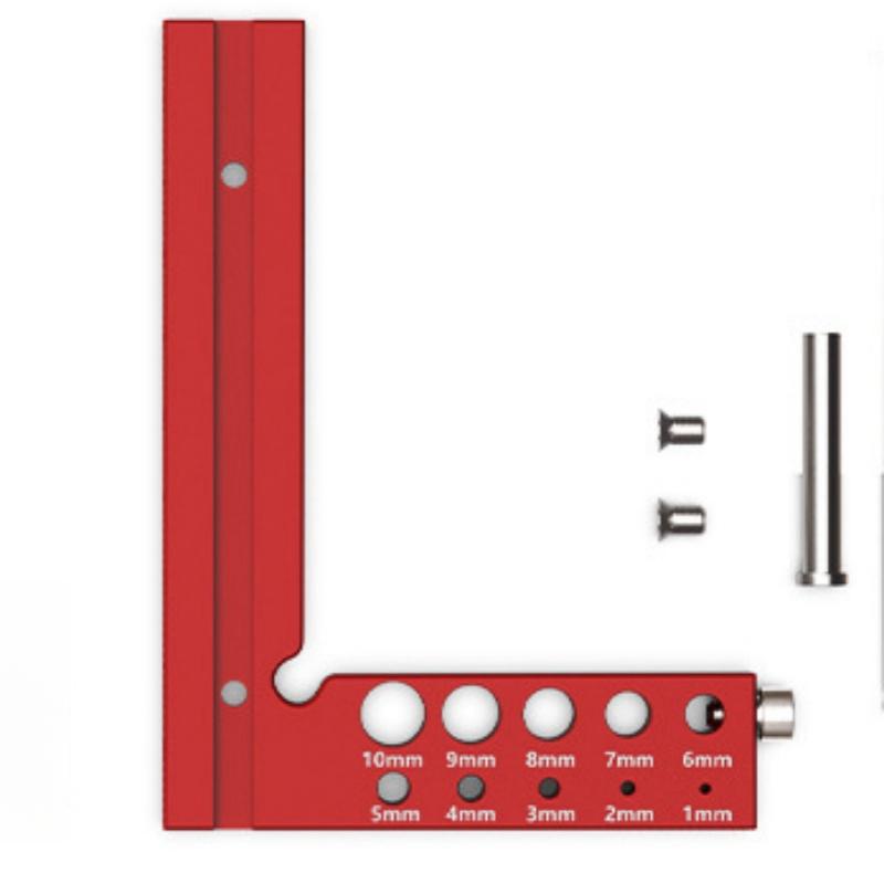 Multi Angle Aluminum Measuring Ruler 45/90 Degree Woodworking Square Protractor Drawing Line Miter Triangle Layout Tool